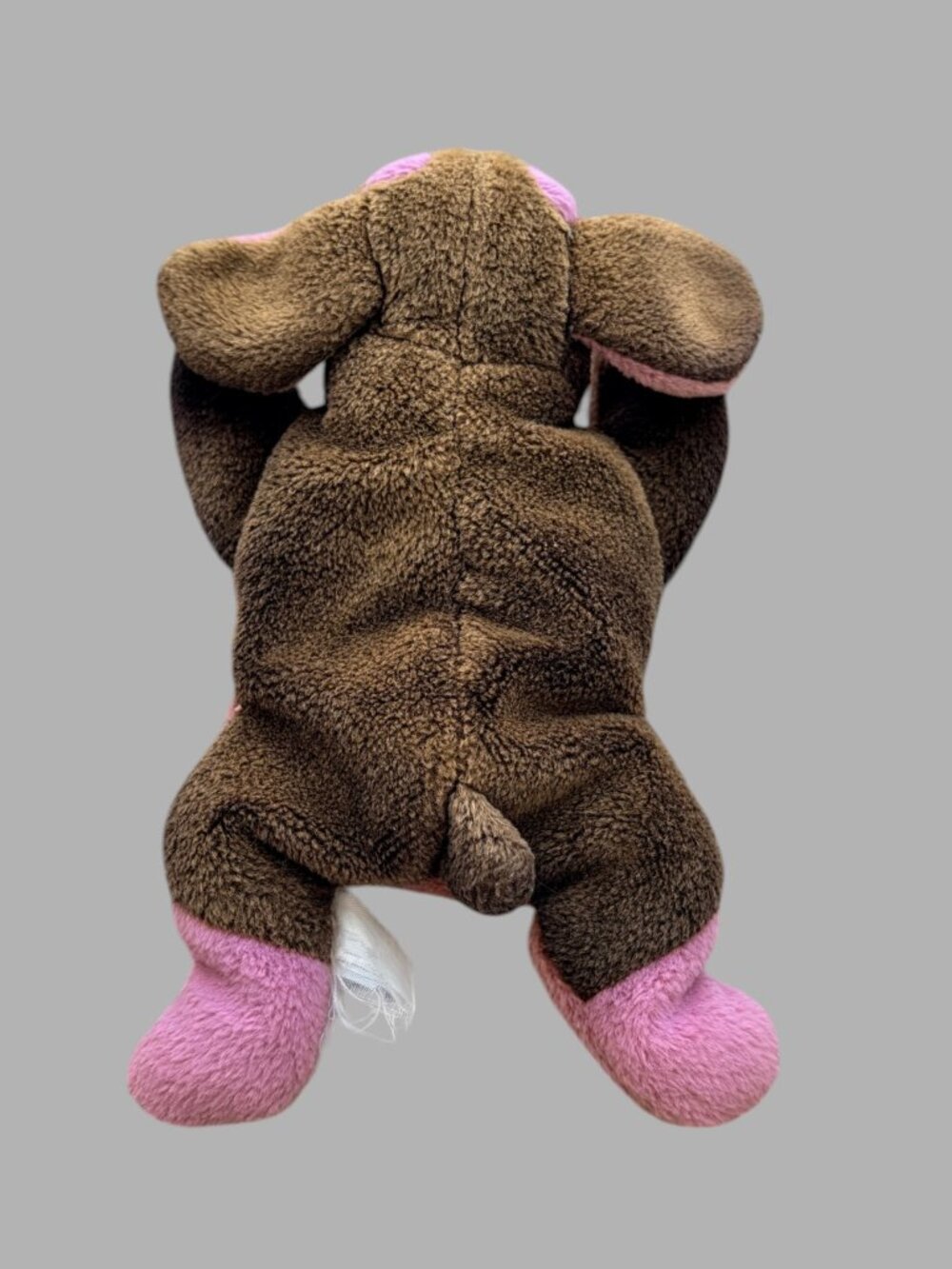 Dan Dee Brown Puppy Dog Plush Pink Paws Floppy Ears Stuffed Animal Soft Toy Love - Picture 5 of 7